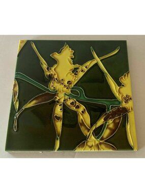 Spider Cricket Orchid Plant Decorative Wall Art Ceramic Tile 6x6 New